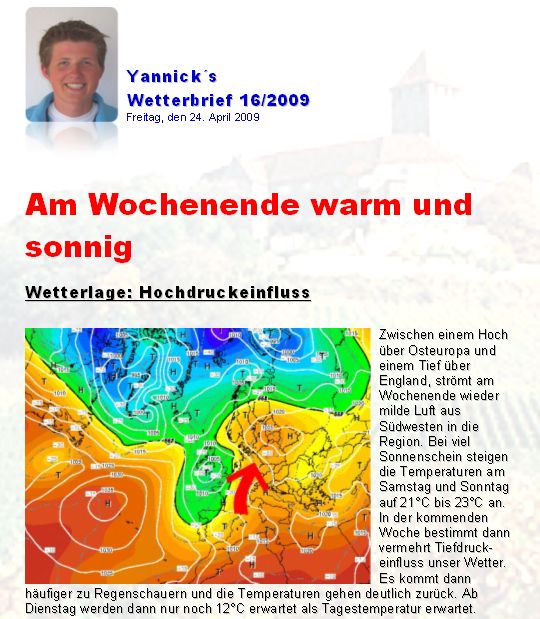 Wetterbrief Nr.1